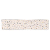 Moderne Neutraal Terrazzo Patroon Tafelloper (Horizontaal)