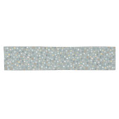 Moderne Neutraal Terrazzo Patroon Tafelloper (Horizontaal)