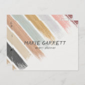 Moderne neutraal Waterverf penseelstreken Briefkaart (Voorkant / Achterkant)