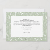 Moderne Neutral 5 foto Elegant Dubbelzijdig Feestdagenkaart (Achterkant)