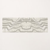 Moderne Neutral Stripe Abstracte Cream Inspirivity Yogamat (Achterkant (horizontaal))