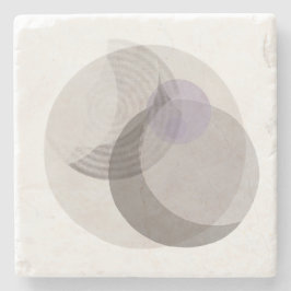 Moderne neutrale abstracte decoratie | Zachte mini Stenen Onderzetter