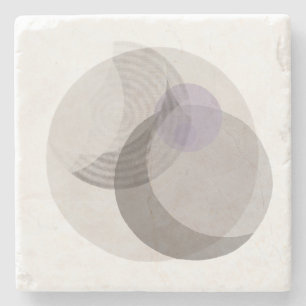 Moderne neutrale abstracte decoratie   Zachte mini Stenen Onderzetter