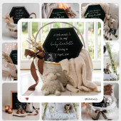 Moderne Neutrale Boerderij Zwangerschapsaankondigi Kaart