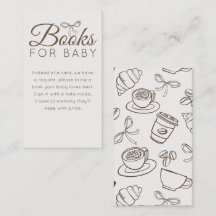 Moderne Neutrale Café Baby Shower