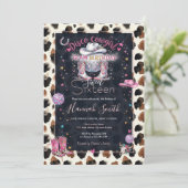 Moderne Neutrale Chocolade Koeienprint Esthetiek Kaart (Staand voorkant)