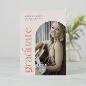 Moderne neutrale Folie Folie Uitnodiging (Staand Voorkant)