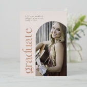 Moderne neutrale Folie Uitnodiging (Staand Voorkant)