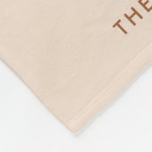 Moderne Neutrale Fotocollage Familienamen Fleece Deken (Hoek)