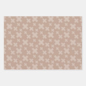 Moderne neutrale geometrische minimalistische set inpakpapier vel (Voorkant)