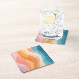 Moderne Neutrale Golfpapier Onderzetter · Minimali
