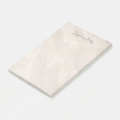 Moderne Neutrale Gouden Achtergrond Naam toevoegen Post-it® Notes (Schuin)