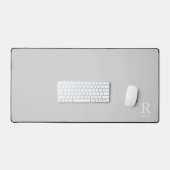 Moderne neutrale grijze aangepaste initiële monogr bureaumat (Keyboard & Muis)