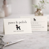 Moderne Neutrale Hondenkapper | Bewerkbaar Visitekaartje