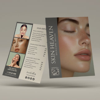 Moderne Neutrale Huidverzorging Spa Diensten | Pri Flyer