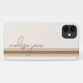Moderne Neutrale iPhone Hoes (Achterkant (horizontaal))