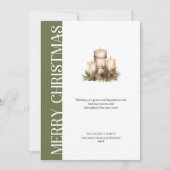 Moderne neutrale kerstkaart (Voorkant)