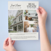 Moderne Neutrale Makelaar Flyer (Hand)