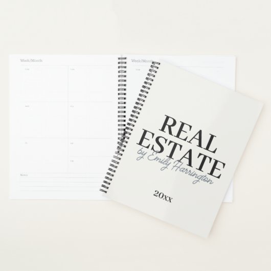 Moderne Neutrale Makelaar Planner (Display)