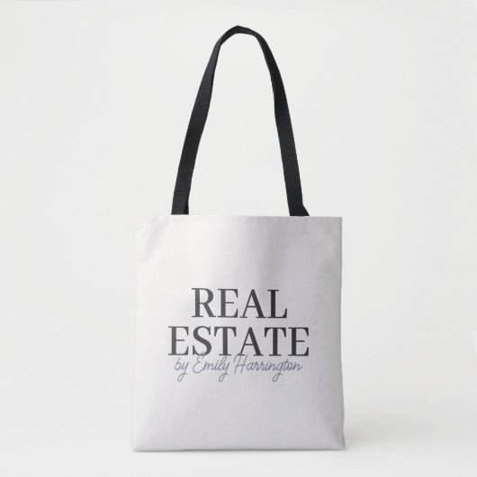 Moderne Neutrale Makelaar Tote Bag (Voorkant)