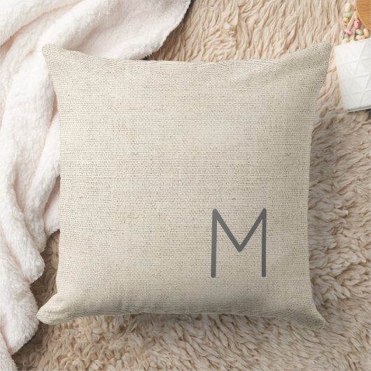 Moderne neutrale mannelijke INITIËLE, VOLLEDIGE NA Kussen (Deken)