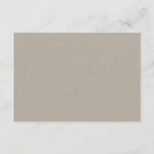 Moderne Neutrale QR-code Trouwdetails Informatiekaartje (Achterkant)