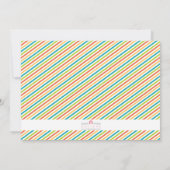 Moderne Neutrale Safari Trein Verjaardag Uitnodige Kaart (Achterkant)