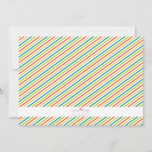 Moderne Neutrale Safari Trein Verjaardag Uitnodige Kaart (Achterkant)