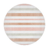 moderne Neutrale Stripes Snijplank (Voorkant)