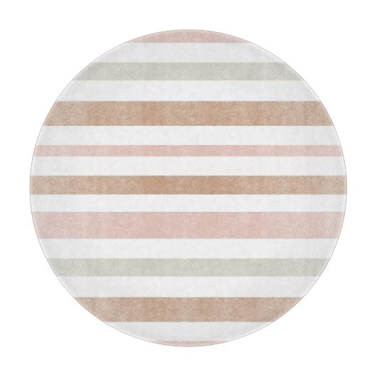  moderne Neutrale Stripes Snijplank (Voorkant)