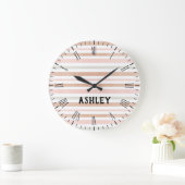 Moderne neutrale strips op maat grote klok (Huis)