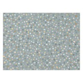 Moderne neutrale terrazzo patroon tafelkleed (Voorkant (Horizontaal))