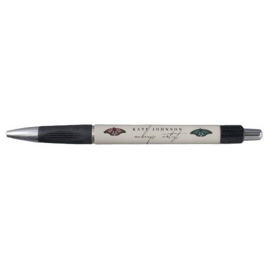 Moderne Neutrale Vlinders Make-up Artiest Pen (Voorkant)