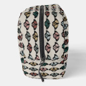 Moderne Neutrale Vlinders Tuin Patroon Monogram Toilettasje (Rechts)