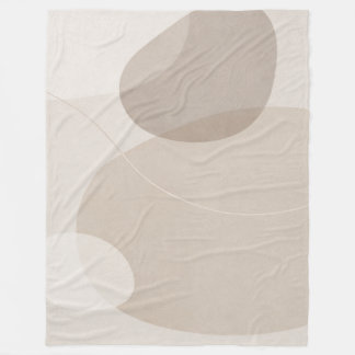 Moderne neutrale woondecoratie throw fleece deken