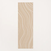 Moderne Neutrale Zandgolf Gepersonaliseerde Yoga M Yogamat (Voorkant)