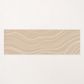 Moderne Neutrale Zandgolf Gepersonaliseerde Yoga M Yogamat (Voorkant (horizontaal))