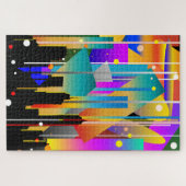 Moderne New Yorkse geometrische vormen Abstract Legpuzzel (Horizontaal)