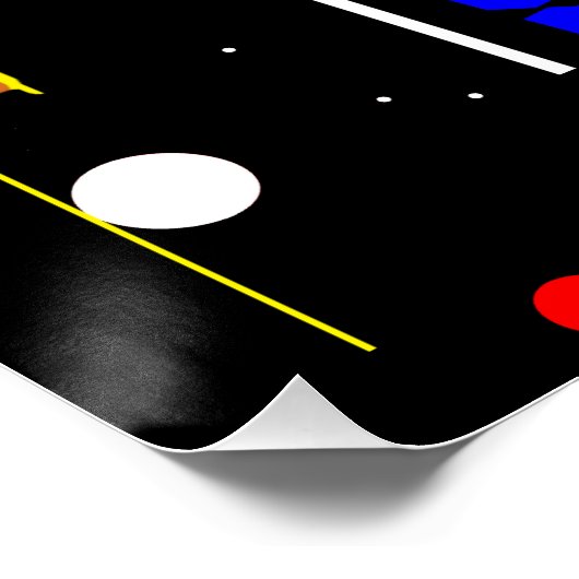 Moderne New Yorkse geometrische vormen Abstract Perfect Poster (Hoek)