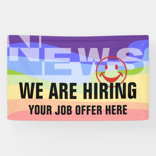 Moderne NEWS Banner + uw backgr. en ideeën (Horizontaal)