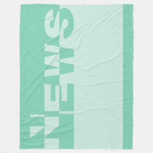 Moderne NEWS Banner + uw backgr. en ideeën Fleece Deken