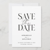 Moderne niet-foto elegante waterverf botanisch save the date (Voorkant)
