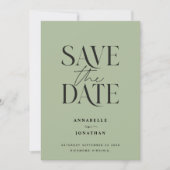 Moderne niet-foto elegante waterverf botanische sa save the date (Voorkant)
