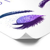 Moderne, niet te inspireren motivatie prijsopgave  poster (Hoek)