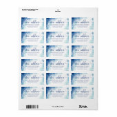 Moderne Nieuwe Adres het AdresEtiket van de Winter Etiket (Full Sheet)