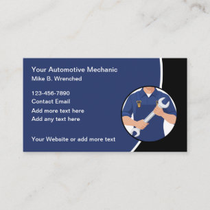 Moderne Nieuwe Automotive Mobiele Auto Mechanic Visitekaartje
