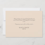 Moderne nieuwe baby Dank je foto geboorteaankondig (Achterkant)