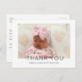 Moderne nieuwe baby Dank u wel Foto Briefkaart (Voorkant / Achterkant)