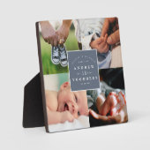 Moderne nieuwe baby-fotocollage fotoplaat (Voorkant)