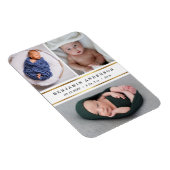 Moderne nieuwe babygeboortestats magneet (Rechterzijde)